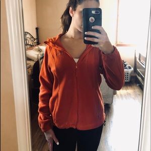 Columbia Orange Zip Up Sweatshirt